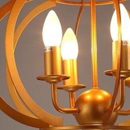 Lustre de jardin moderne noir et blanc avec lumière, idéal pour la décoration