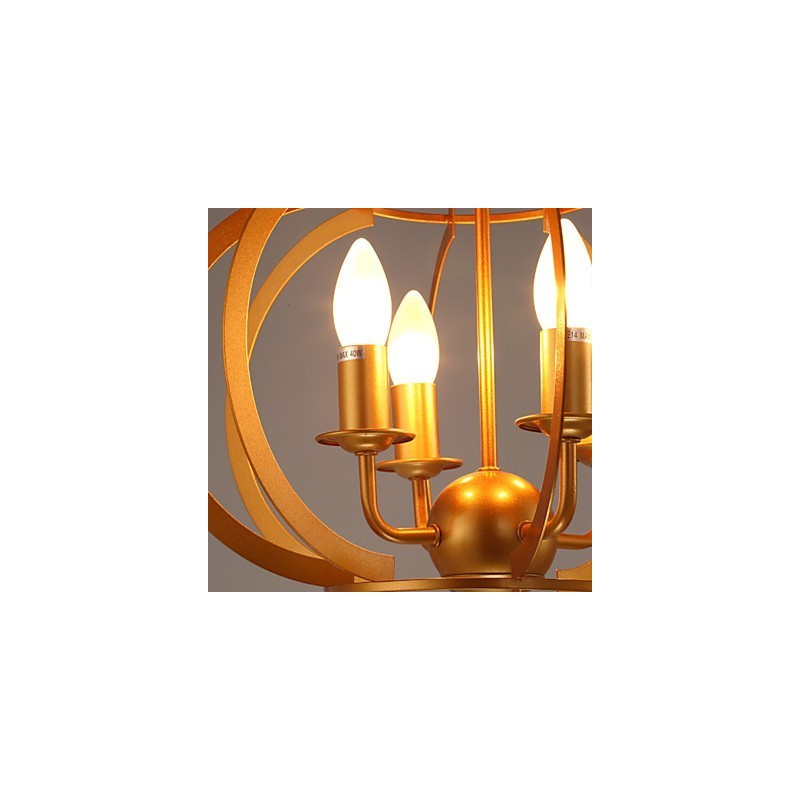 Lustre de jardin moderne noir et blanc avec lumière, idéal pour la décoration