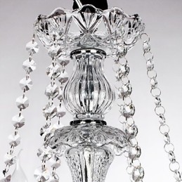 Lustre de luxe à 6 lumières avec bougie