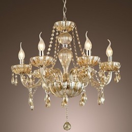 Lustre en verre galvanisé classique et traditionnel