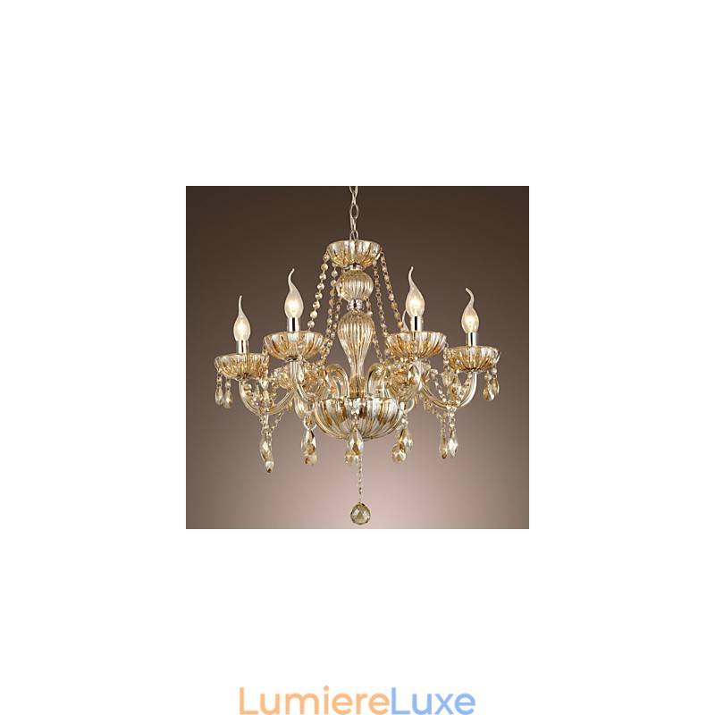 Lustre en verre galvanisé classique et traditionnel
