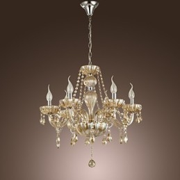 Lustre en verre galvanisé classique et traditionnel