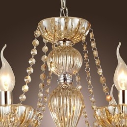 Lustre en verre galvanisé classique et traditionnel