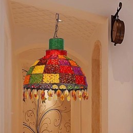 Mini lustre vintage de style manuel