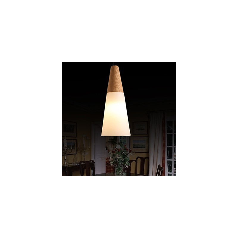 Lustre Mini Style Moderne Contemporain Bois Bambou