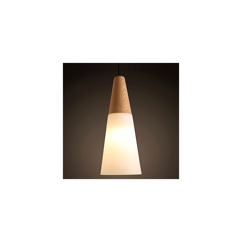 Lustre Mini Style Moderne Contemporain Bois Bambou