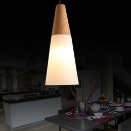 Lustre Mini Style Moderne Contemporain Bois Bambou