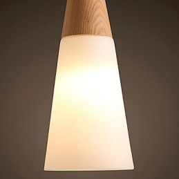 Lustre Mini Style Moderne Contemporain Bois Bambou