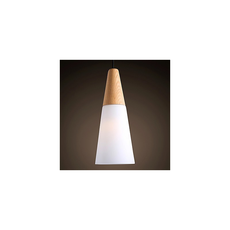 Lustre Mini Style Moderne Contemporain Bois Bambou