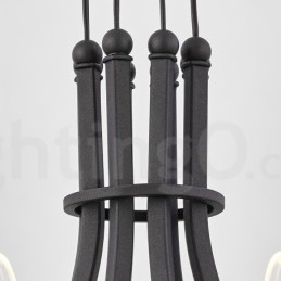 Lustre nordique post-moderne à 8 lumières, design 2021, avec abat-jour en acrylique