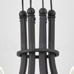 Lustre nordique post-moderne 2021 à 10 lumières avec abat-jour en acrylique