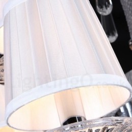 Lustre bougie en cristal transparent