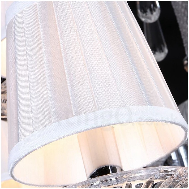 Lustre bougie en cristal transparent