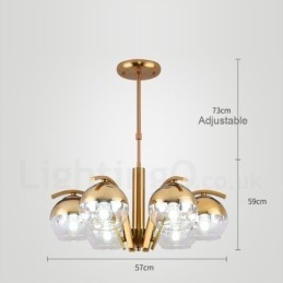 Lustre Nordic Fashion Or Argent