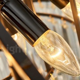 Cette année, hall d'exposition de lustre suspendu rond en cristal K9 doré postmoderne de luxe