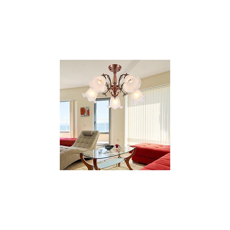 Plafonnier en métal galvanisé moderne, contemporain, traditionnel, classique et rétro