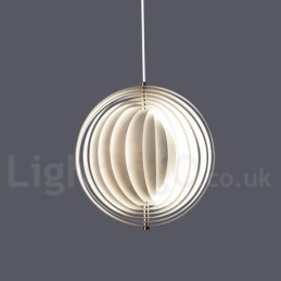 Suspension Globe blanche rotative postmoderne DIY