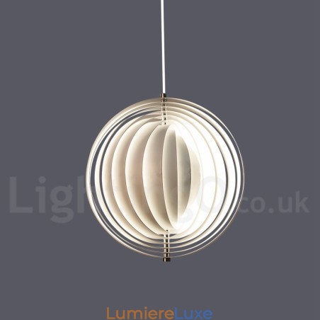 Suspension Globe blanche rotative postmoderne DIY Suspension Globe blanche rotative postmoderne DIY