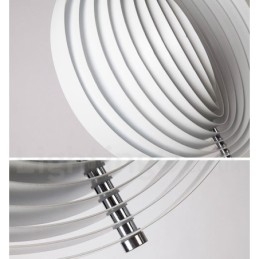 Suspension Globe blanche rotative postmoderne DIY