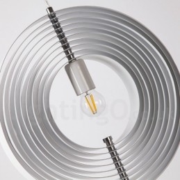 Suspension Globe blanche rotative postmoderne DIY