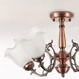 Plafonnier en métal galvanisé moderne, contemporain, traditionnel, classique et rétro