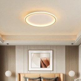 Plafonniers encastrés ultra-minces à intensité variable de style nordique moderne et contemporain avec télécommande, peuvent également être utilisés comme applique murale