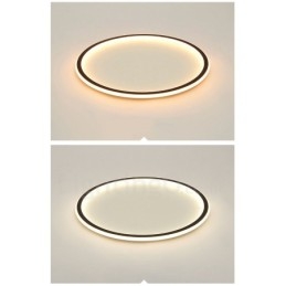 Plafonniers encastrés ultra-minces à intensité variable de style nordique moderne et contemporain avec télécommande, peuvent également être utilisés comme applique murale
