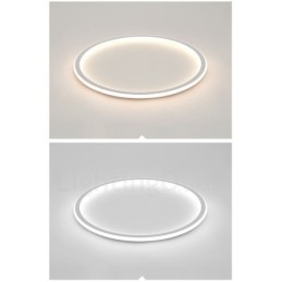 Plafonniers encastrés ultra-minces à intensité variable de style nordique moderne et contemporain avec télécommande, peuvent également être utilisés comme applique murale