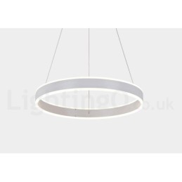 Suspension Art Déco 1 Anneau Deux Bandes 60 cm