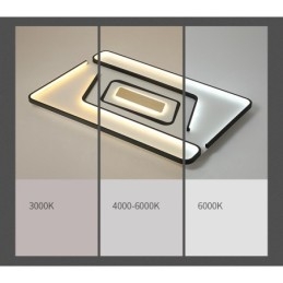 Plafonnier rectangulaire moderne et contemporain