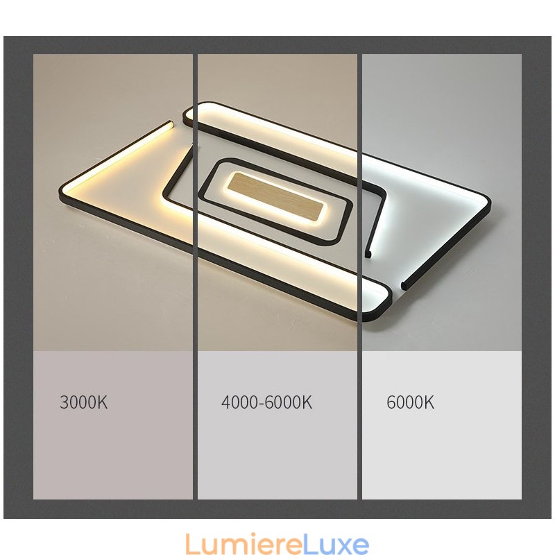 Plafonnier rectangulaire moderne et contemporain