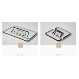 Plafonnier rectangulaire moderne et contemporain