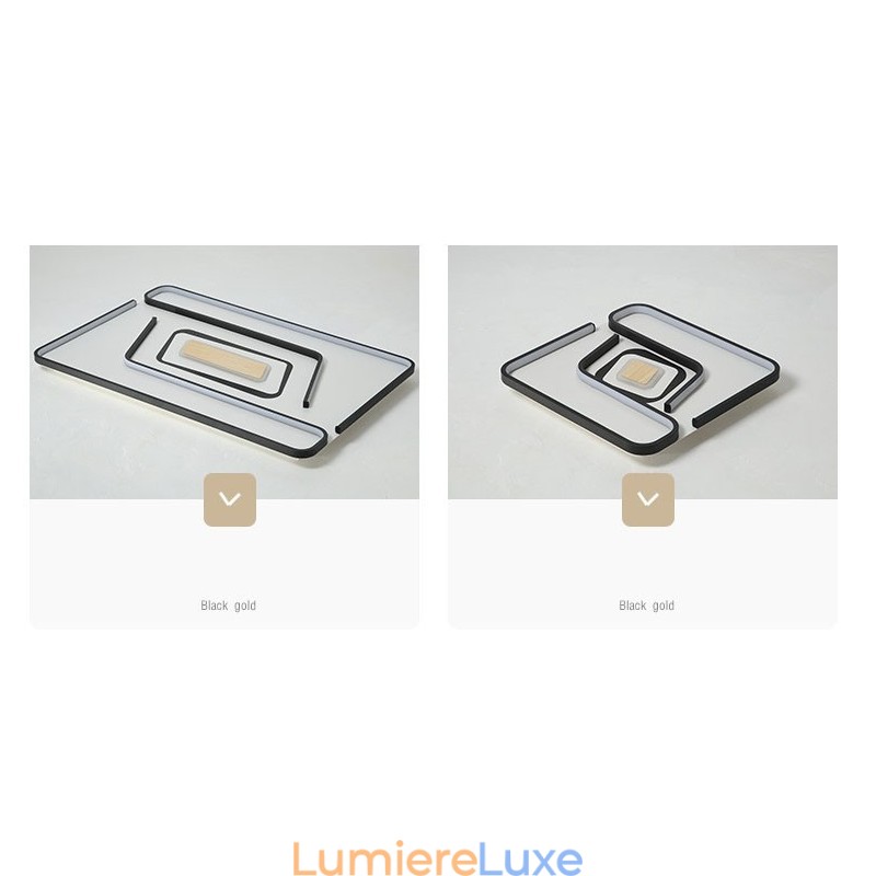 Plafonnier rectangulaire moderne et contemporain