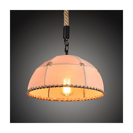 Lustre de campagne rétro fait à la main en corde de chanvre dans le style de campagne industrielle Lustre de campagne rétro fait à la main en corde de chanvre dans le style de campagne industrielle