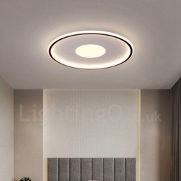 Plafonniers encastrés ultra-minces à intensité variable de style nordique moderne et contemporain avec télécommande, peuvent également être utilisés comme applique murale