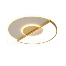 Plafonniers encastrés ultra-minces de style nordique contemporain moderne doré avec télécommande, peuvent également être utilisés comme applique murale