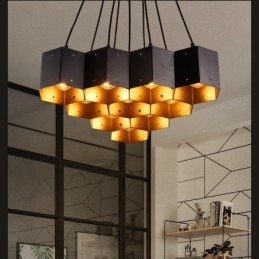 Lustre suspendu de style industriel loft