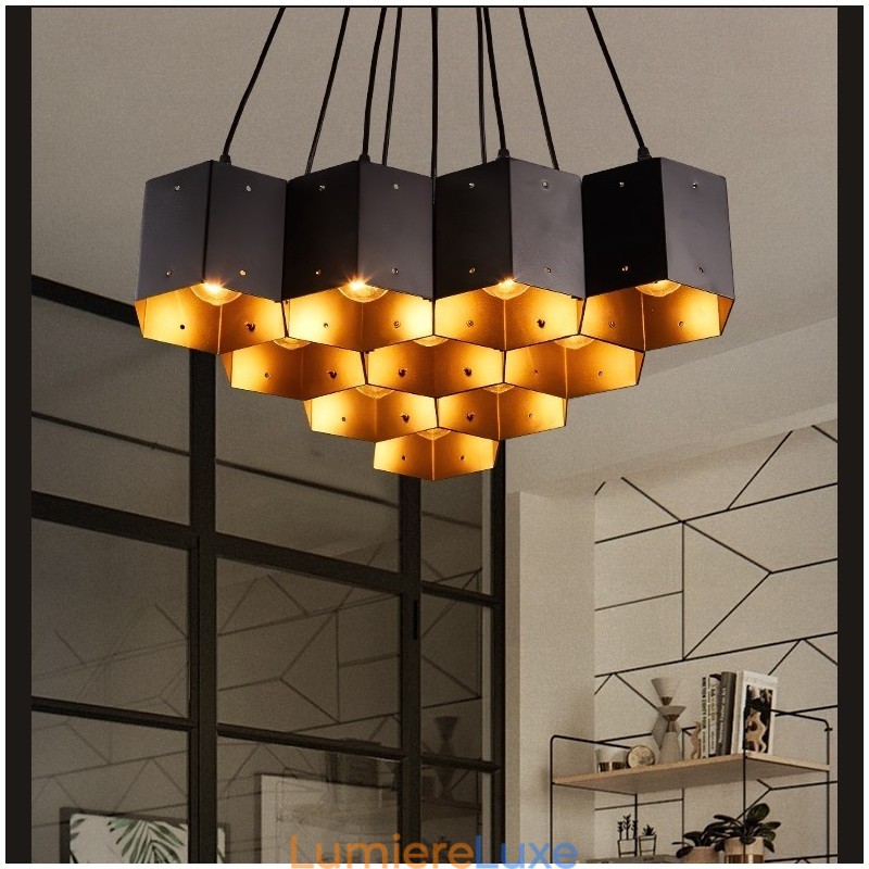 Lustre suspendu de style industriel loft