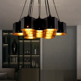 Lustre suspendu de style industriel loft
