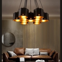 Lustre suspendu de style industriel loft