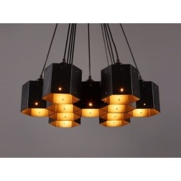 Lustre suspendu de style industriel loft