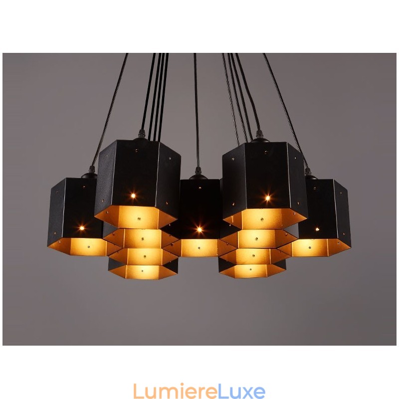 Lustre suspendu de style industriel loft