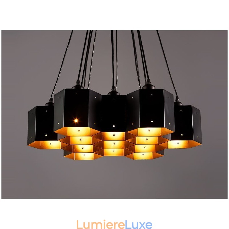 Lustre suspendu de style industriel loft