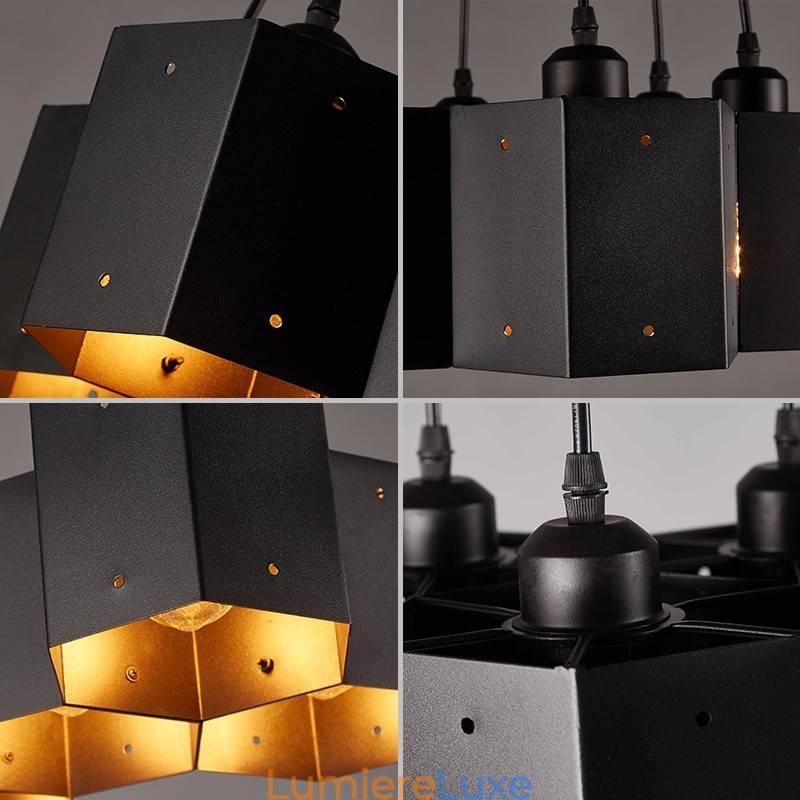 Lustre suspendu de style industriel loft