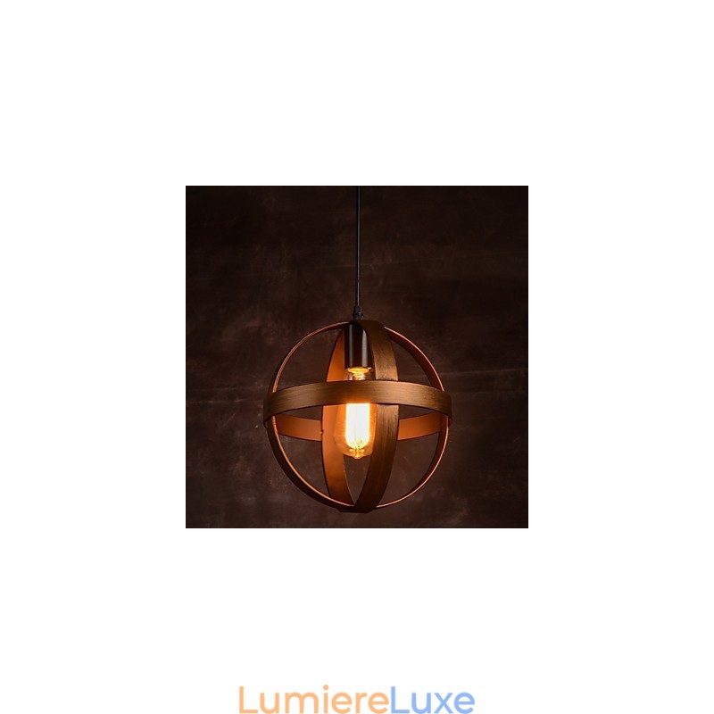 Lampe en fer rétro Lustre de style industriel minimaliste moderne