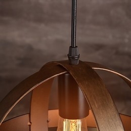 Lampe en fer rétro Lustre de style industriel minimaliste moderne