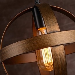 Lampe en fer rétro Lustre de style industriel minimaliste moderne