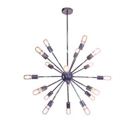 Lustre moderne Globe Living Suspension Salle à manger Shopping Magasin Nuit Métal Chrome