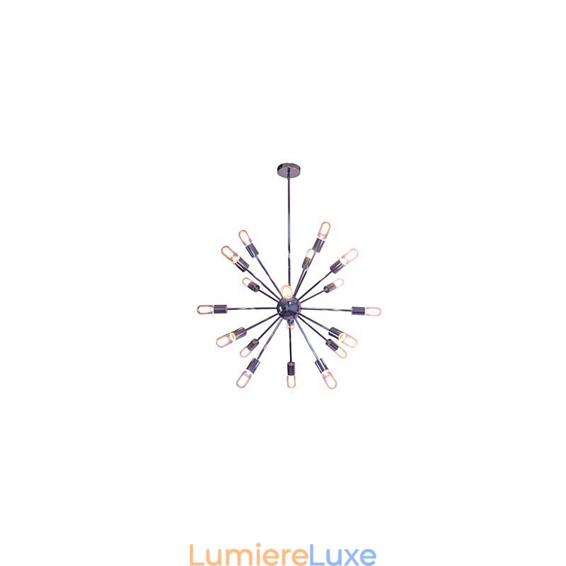 Lustre moderne Globe Living Suspension Salle à manger Shopping Magasin Nuit Métal Chrome
