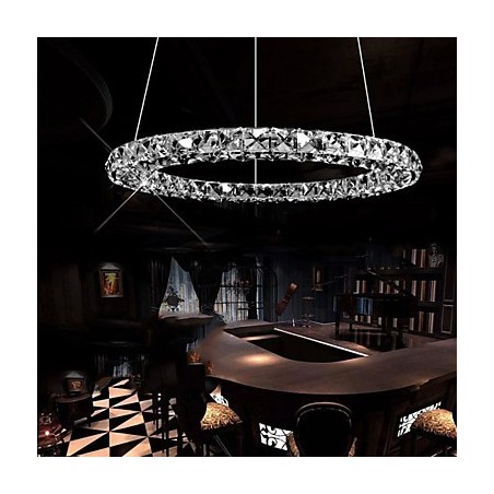 Suspension en cristal moderne simple D40 cm, trois côtés, K9, luminaires de plafond d'intérieur Suspension en cristal moderne simple D40 cm, trois côtés, K9, luminaires de plafond d'intérieur